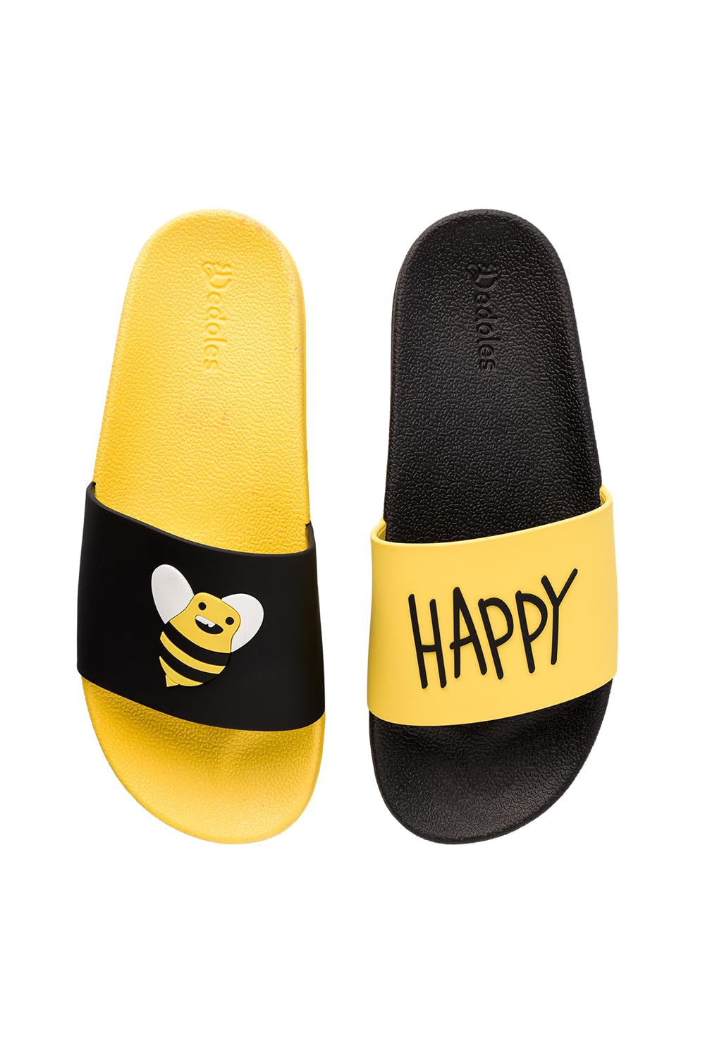 Dedoles Badeschuhe & Hausschuhe Damen Herren & Kinder Badesandalen lustige Designs Bücher Kaffee Party Pizza Fuchs Bär Lama Wolken Geschenk