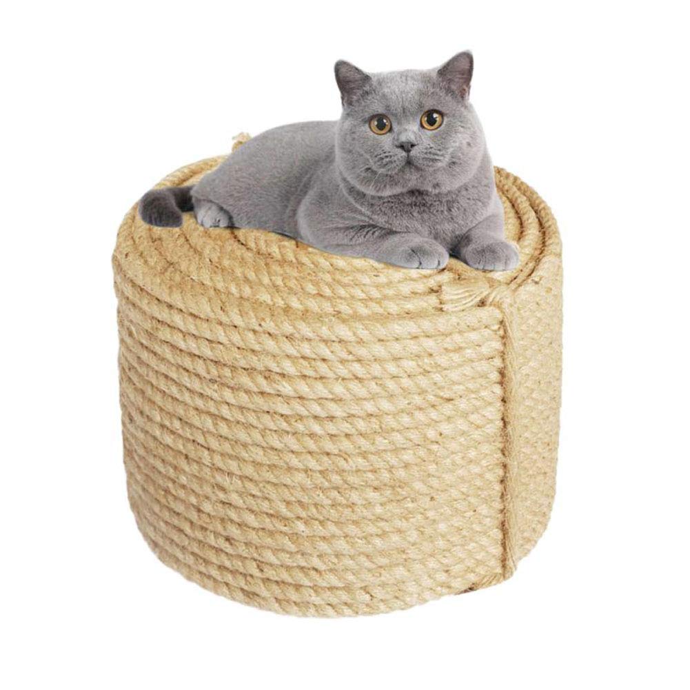 Sisal Cuerda 6mm*20m Para Reparar y Reemplazar Rascador de Gato, Árbol, Almohadilla, Estera, Pateador, Tubo, Escalera, Neumático y Decoración del Hogar - Gris — view 7
