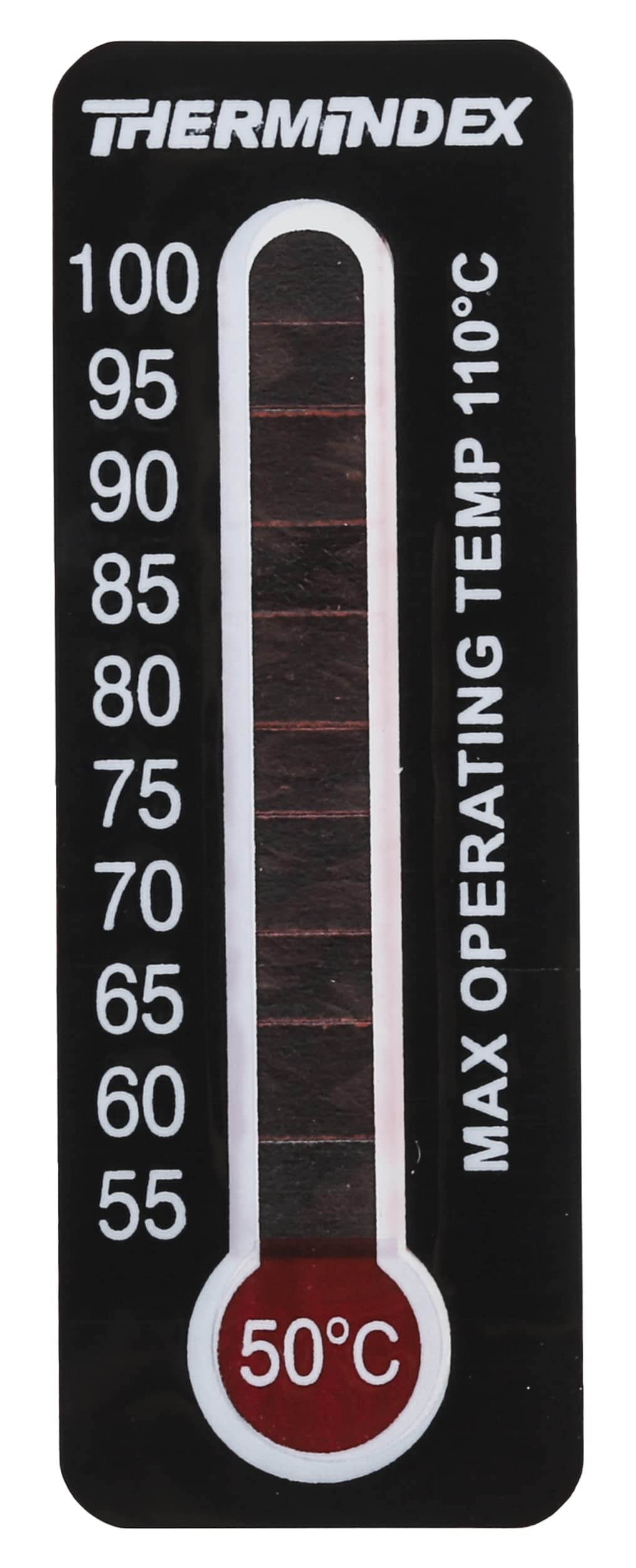 RS PRO Temperaturanzeige Aufkleber 50°C / 100°C 11 Messbereiche 10 Stk. Vertikal, L. 51mm, B. 18mm Umkehrbar, Packung a 10 Stück