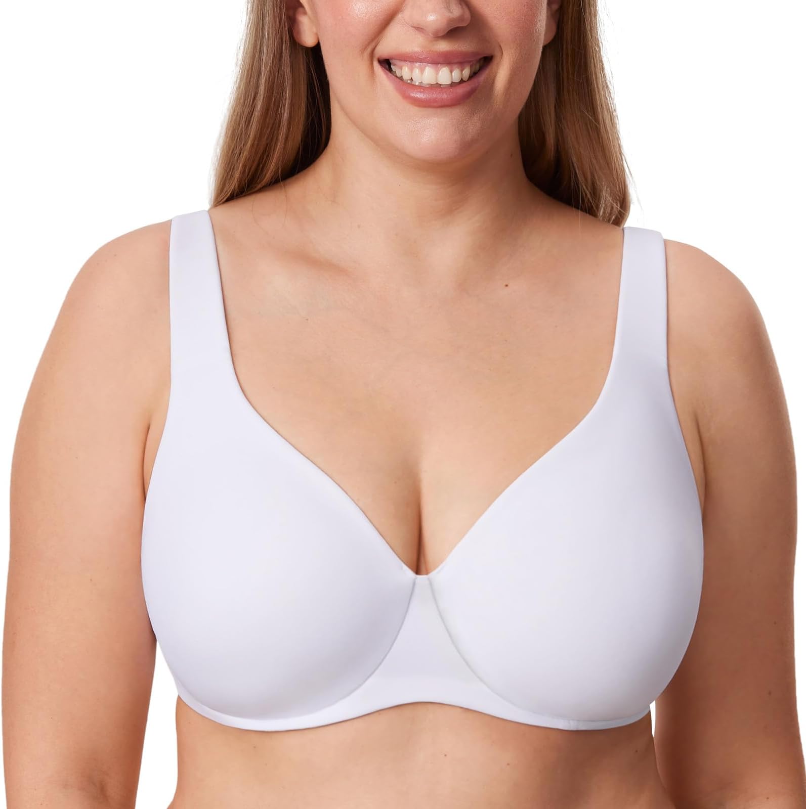 Women's Minimiser Bra Plus Size Non Padded Underwired Seamless Comfort Bras