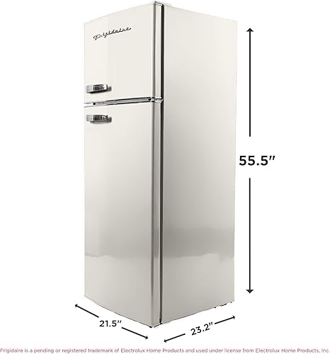 Miniatura 5 de Frigidaire EFR753 - Refrigerador retro de tamaño de apartamento con congelador superior, refrigerador de 2 puertas con capacidad de almacenamiento