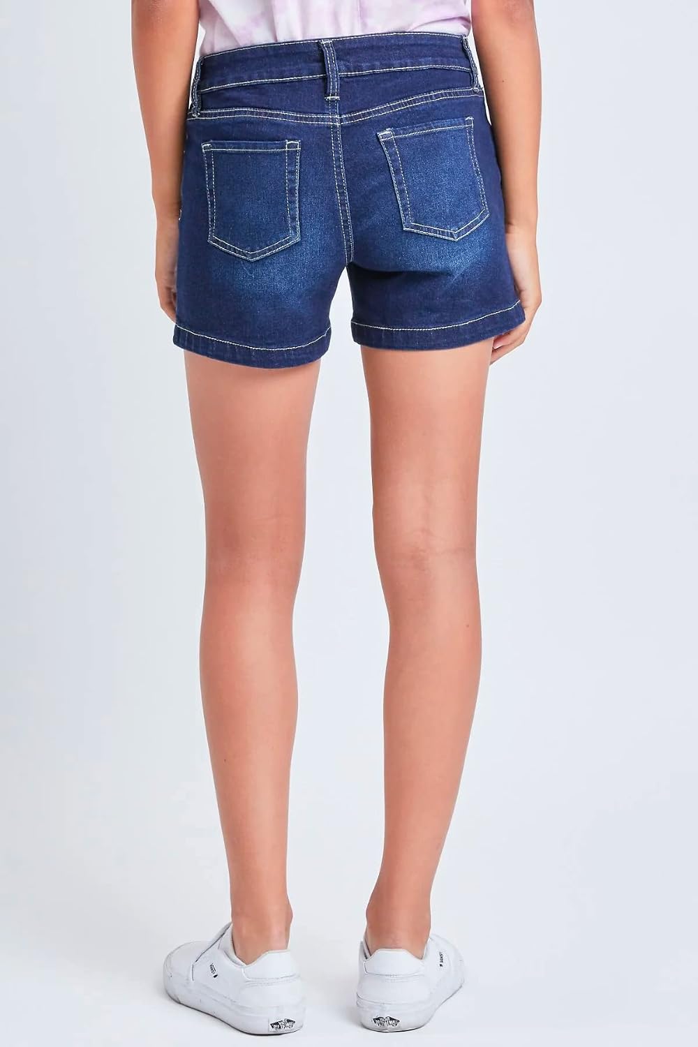 YMI Girls Girls Basic Side Slit Hem ShortsShorts