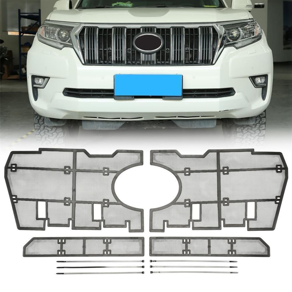 Dla TOYOTA, dla Land Cruisera, Prado 2018 2019 2020 przedni grill samochodu wkładka netto siatka ochronna pokrywa akcesoria