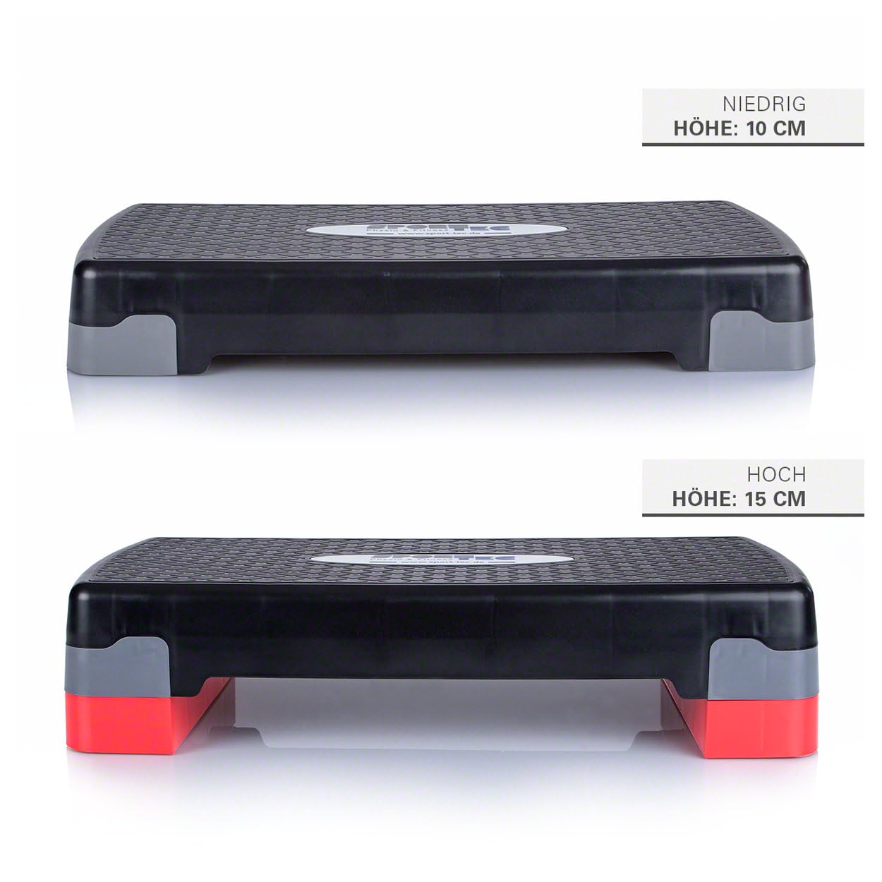 Sport-Tec Stepbrett höhenverstellbar, schwarz LxBxH 68x28x10/15 cm