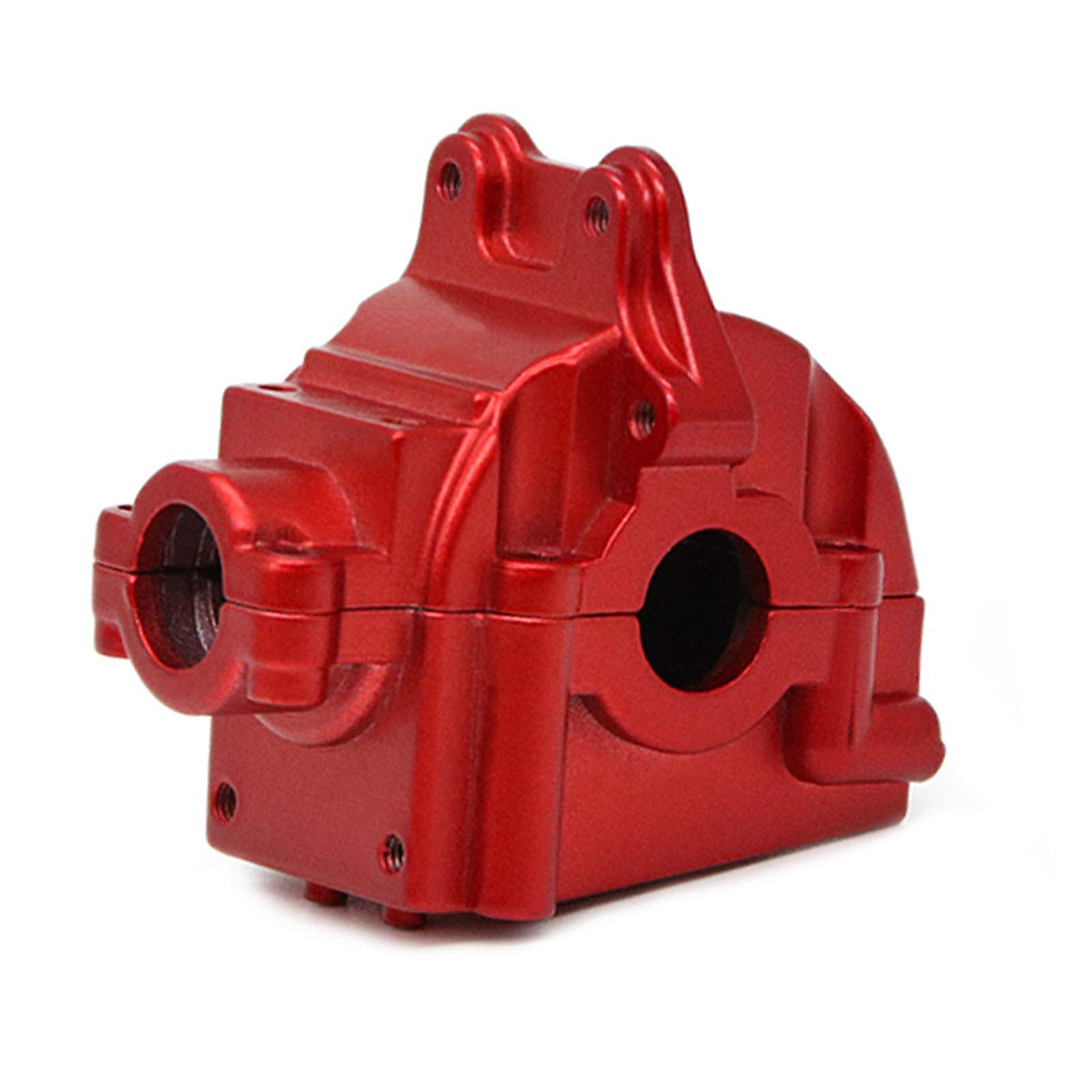 kingsea Metal RC Car Gearbox Upper Lower Gear Box Housing & Differential Gear Compatible with Wltoys 144001 1:14 Model Car Buggy Truck Upgrade Part Accs(Red)