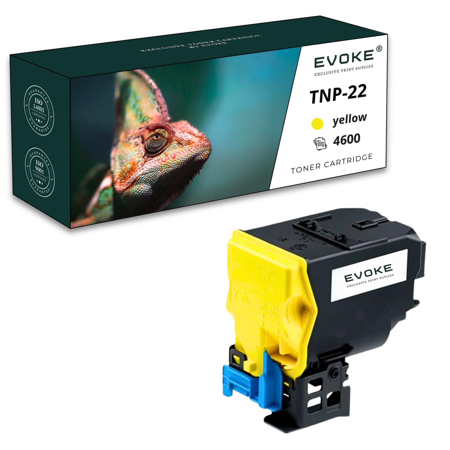 EVOKE TNP22 TNP-22 Toner Kompatybilny z Konica Minolta C35 C35P (Zestaw CMYK) 19800 Stron