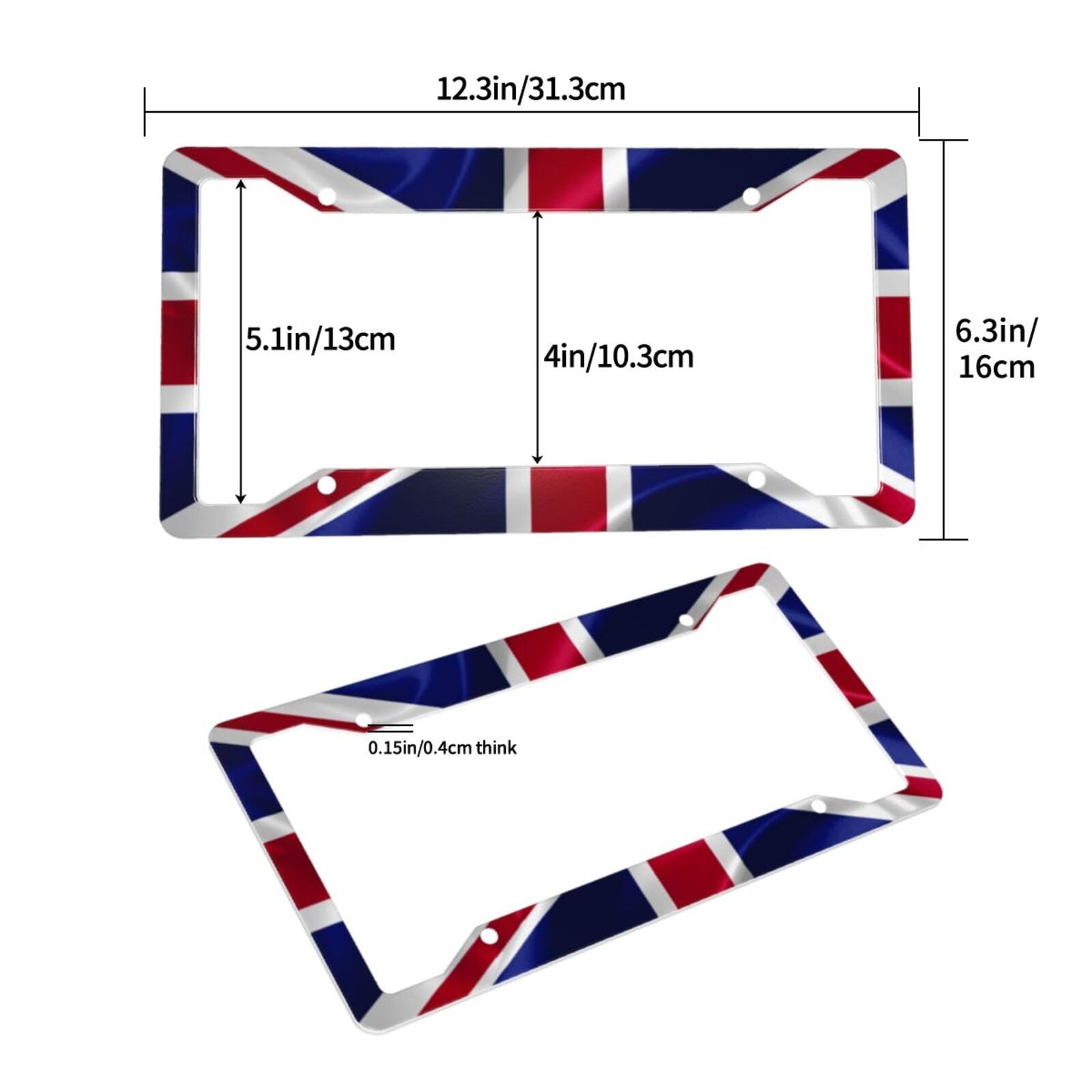 Amazon.com: UK United Kingdom British Flag License Plate Frame