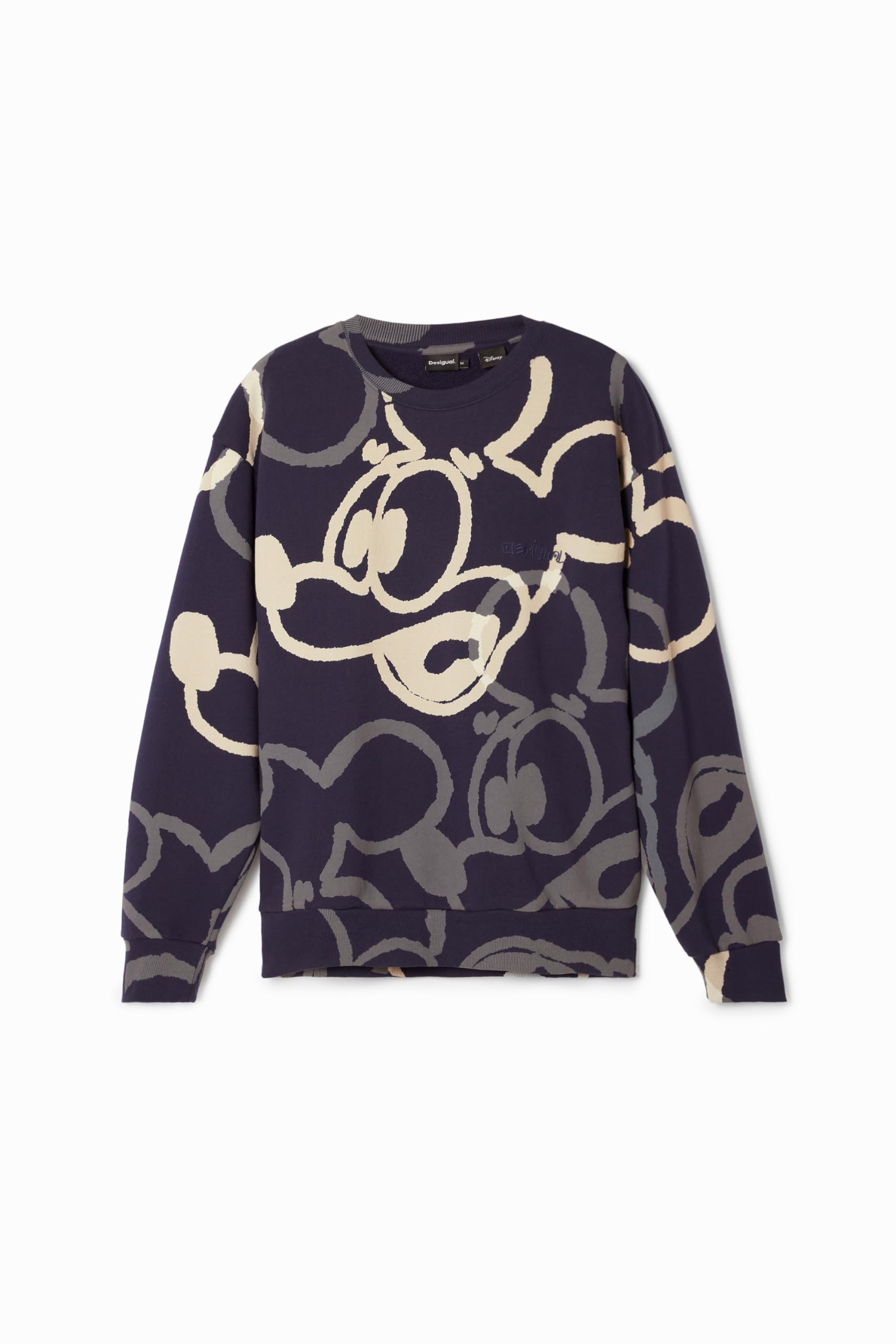 Desigual Man Knit Sweat-Felpa A Maniche Lunghe Uomo