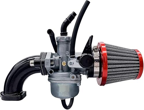 Juego de carburador PZ22 de 22 mm (0.866 pulgadas) y filtro de aire para motores de 110 cc y 125 cc de motocicletas para motocross SSR CRF50 de Sunl