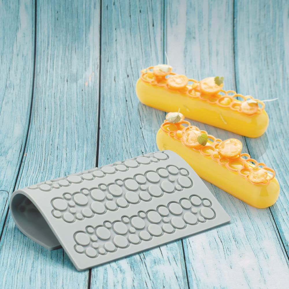 Stampi Per Fondente In Silicone A Pizzo | 2 Pezzi Per Torte, Biscotti, Cioccolato | Facili Da Usare E Lavare