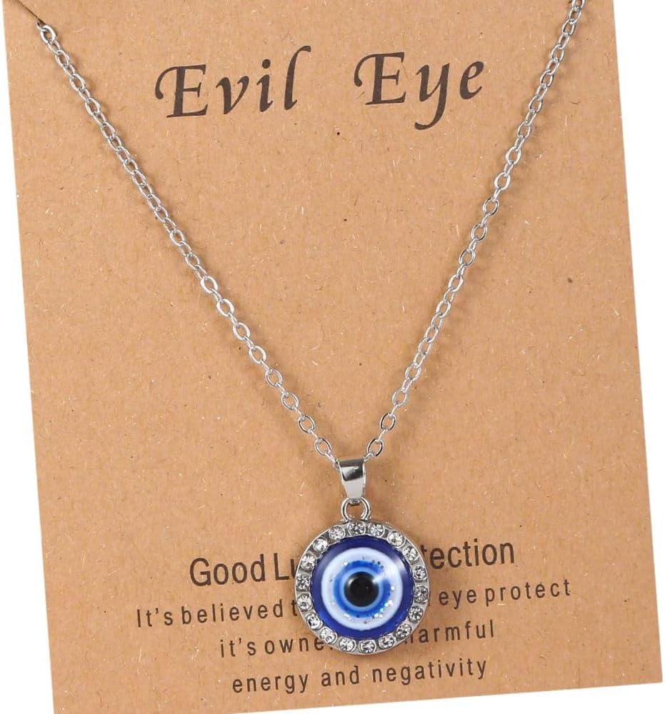 Amazon | [セドナの魔法] 厄除けネックレス Evil eye charm（邪眼の