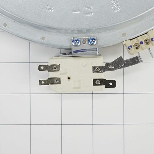 Miniatura 5 de Whirlpool W11047722 Pieza de repuesto de elemento de superficie radiante de rango eléctrico original OEM - Sustituye a WP8273992, 8273992, W10248262