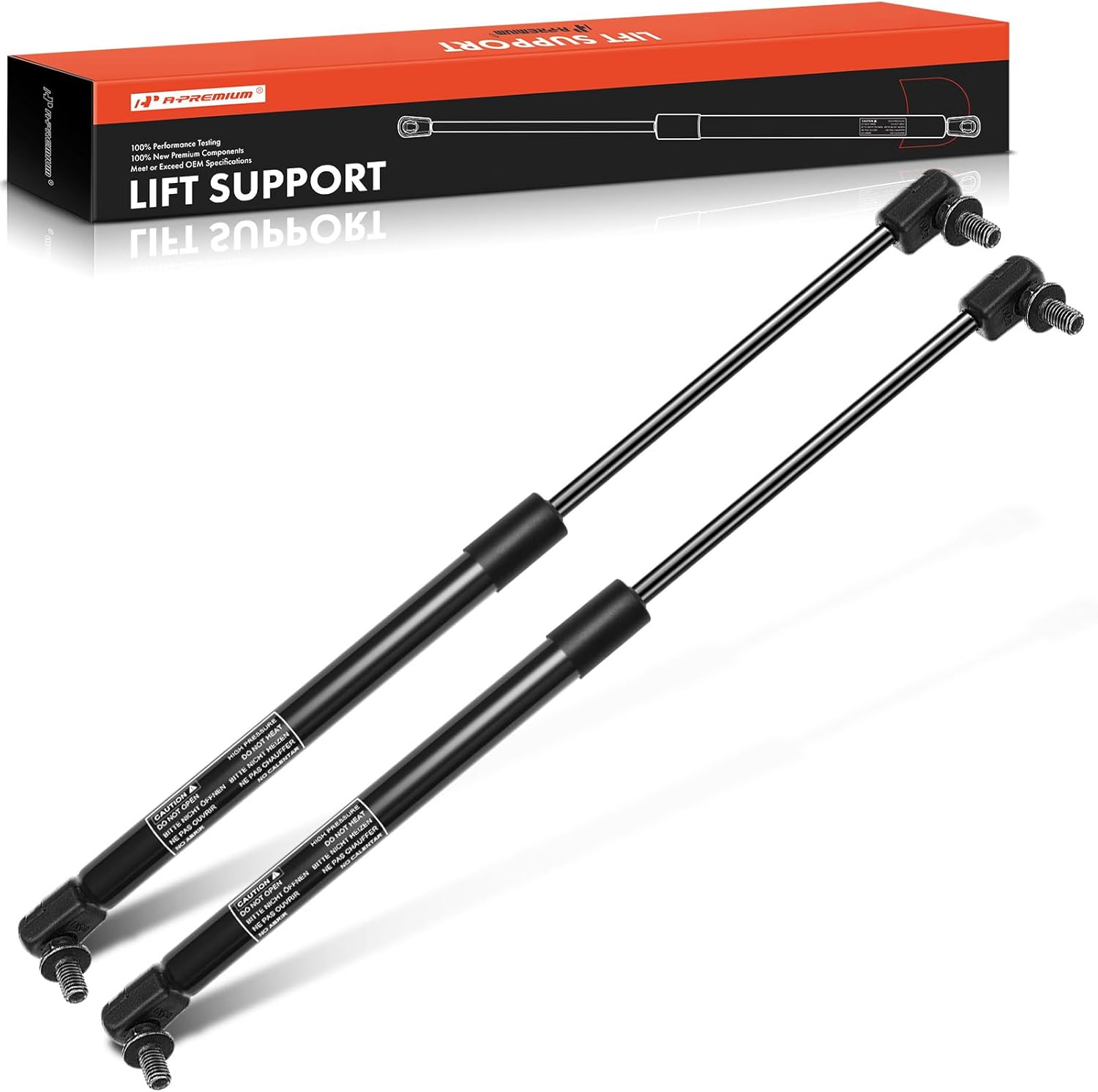 A-Premium Tailgate Rear Trunk Lift Supports Shock Struts Replacement for Honda Civic del Sol 1993-1997 Coupe 2-PC Set