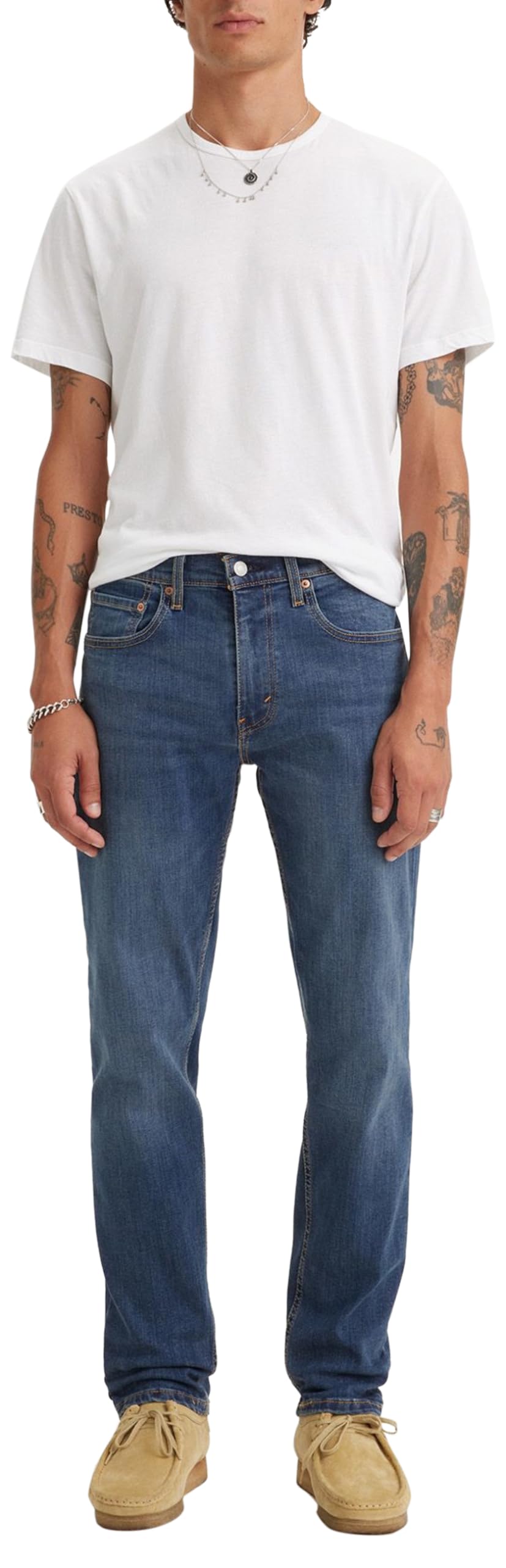 Jeans Taper Levi's 502 pour Homme - Confort Extensible en Couleur Panda