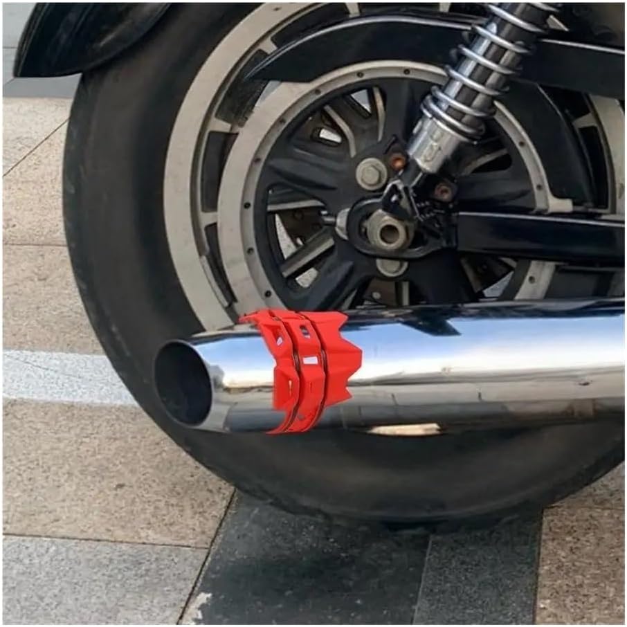 Exhaust Tail Pipe Protector Cover Anti-Scalding Exhaust Muffler Ring Elastic Exhaust Silencer Ring for End Pipe Protection Heat Shield Wraps