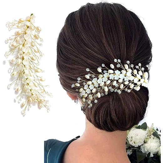 Floral Bridal Hair Accessories - Juda Bun Clips