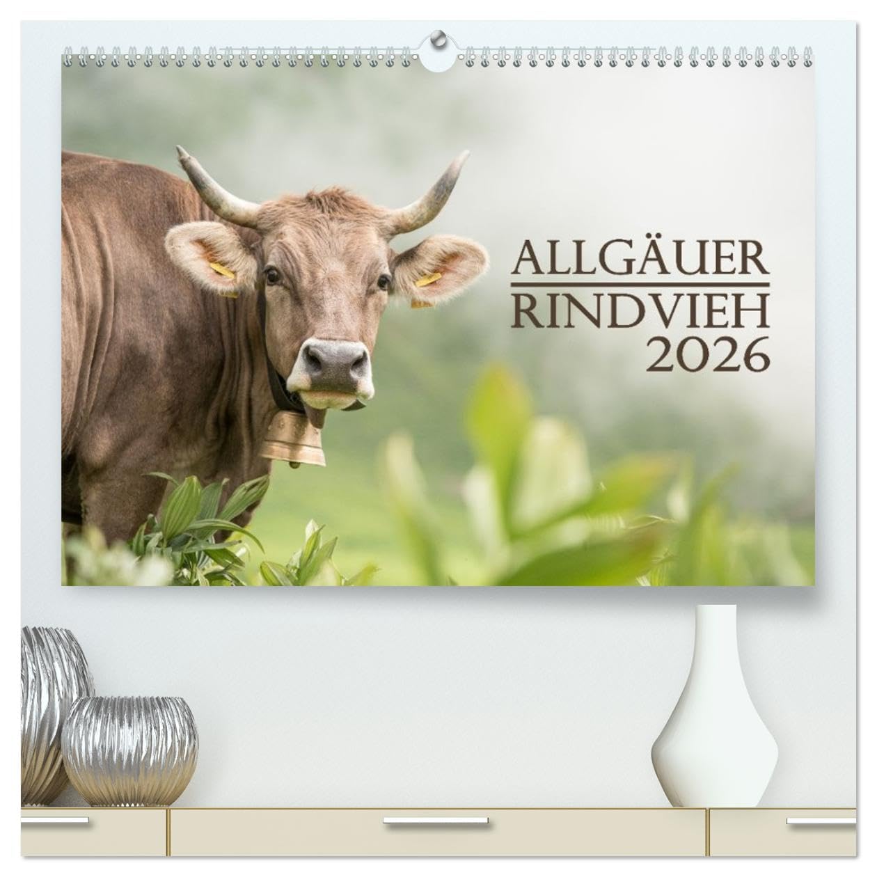 Allgäuer Rindvieh 2026 (hochwertiger Premium Wandkalender 2026 DIN A2 quer), Kunstdruck in Hochglanz: Ein Kalender für alle Allgäu- und Kuhliebhaber. (CALVENDO Tiere)