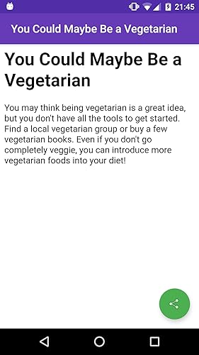 Vegetarian Test
