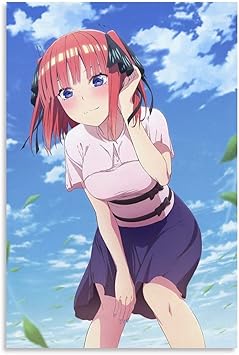 Amazon Co Jp 五等分の花嫁 中野二乃 人気 漫画 アニメ ポスター セクシー 可愛い 同人 4 ウォールアート 部屋飾り キャンバス 絵画 ベッドルーム ポスター リビング 壁の絵24x36inch 60x90cm ホーム キッチン