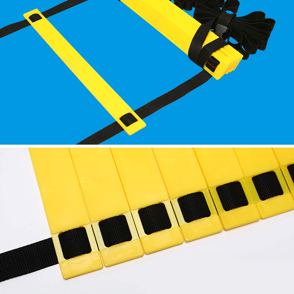 Set allenamento Speed ​​​​& Agility, accessori per allenamento calcio con 1 paracadute di resistenza, scala di coordinazione, 5 ostacoli regolabili, 24 coni a disco, dispositivo di allenamento