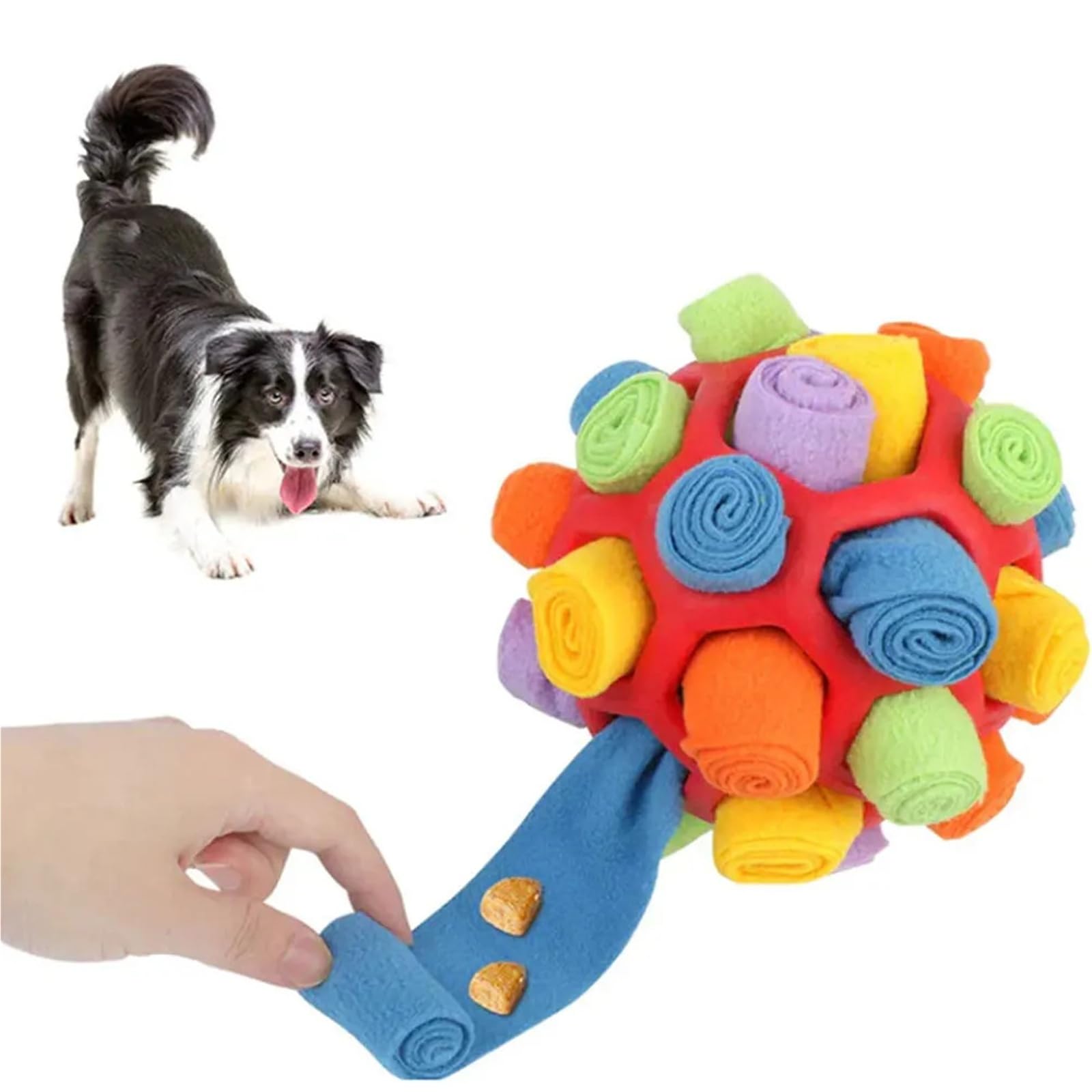 Schnüffelball für Hunde, innovatives Haustier-Schüttel-Trainingsspielzeug für Haustier-Training, Zahnreinigung, Kauspielzeug für Welpen, lindert Langeweile, Hundespielzeug