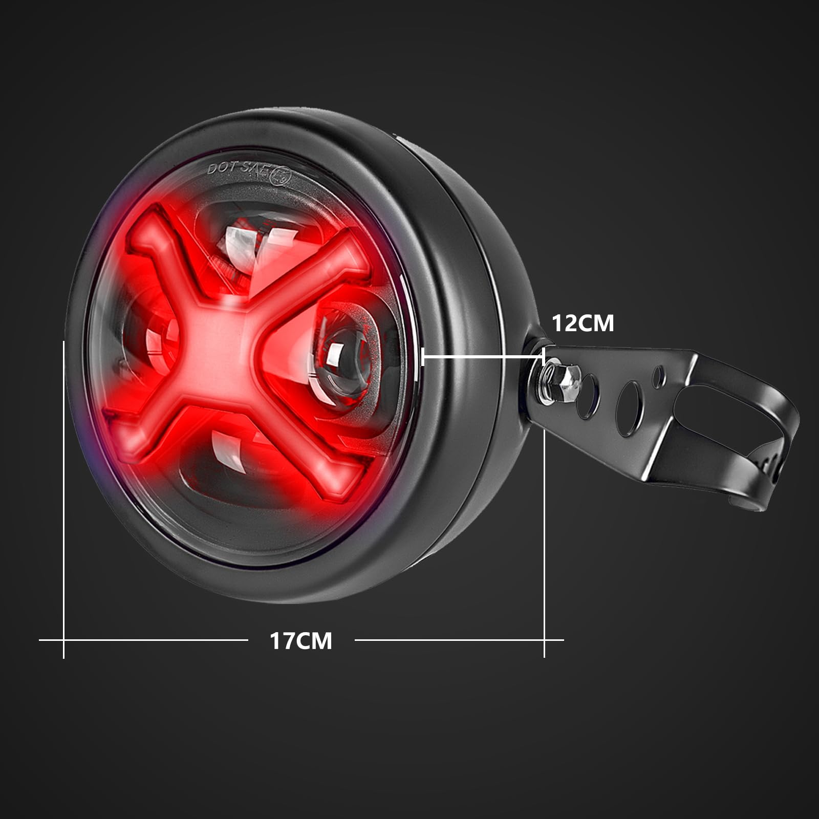 【新品❗️】灯り、ライト (17.5cm正方x2個) Amazon | nakira バイク用 ヘッドライト LED30個 汎用 130Φ