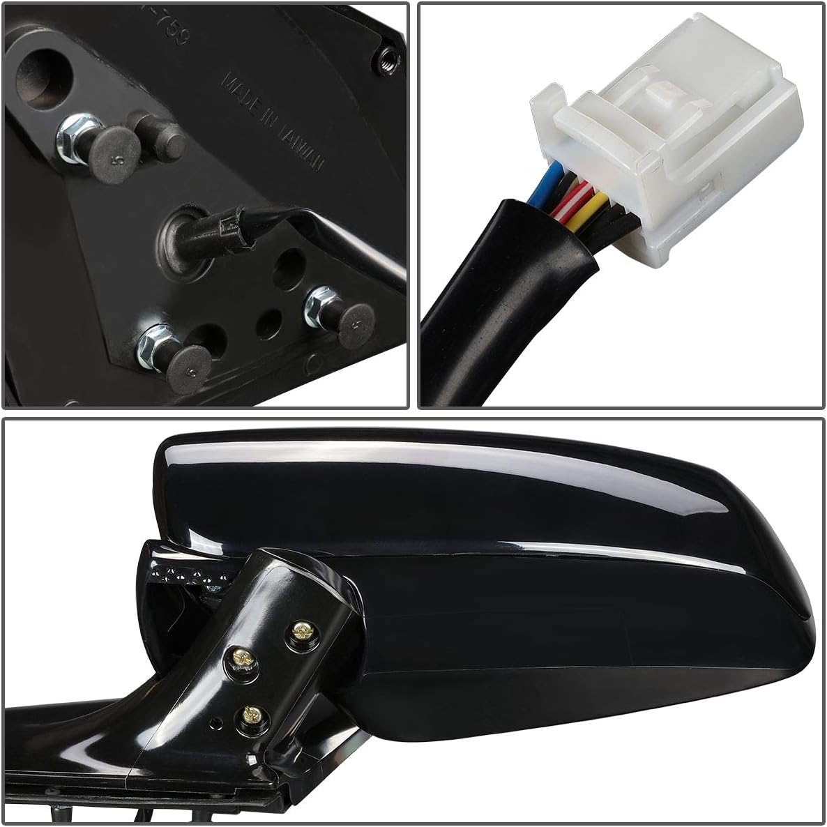 Auto Dynasty NI1320176 OE Style Powered + Heated + Memory Driver Left Side View Door Mirror Compatible with Murano 05-07