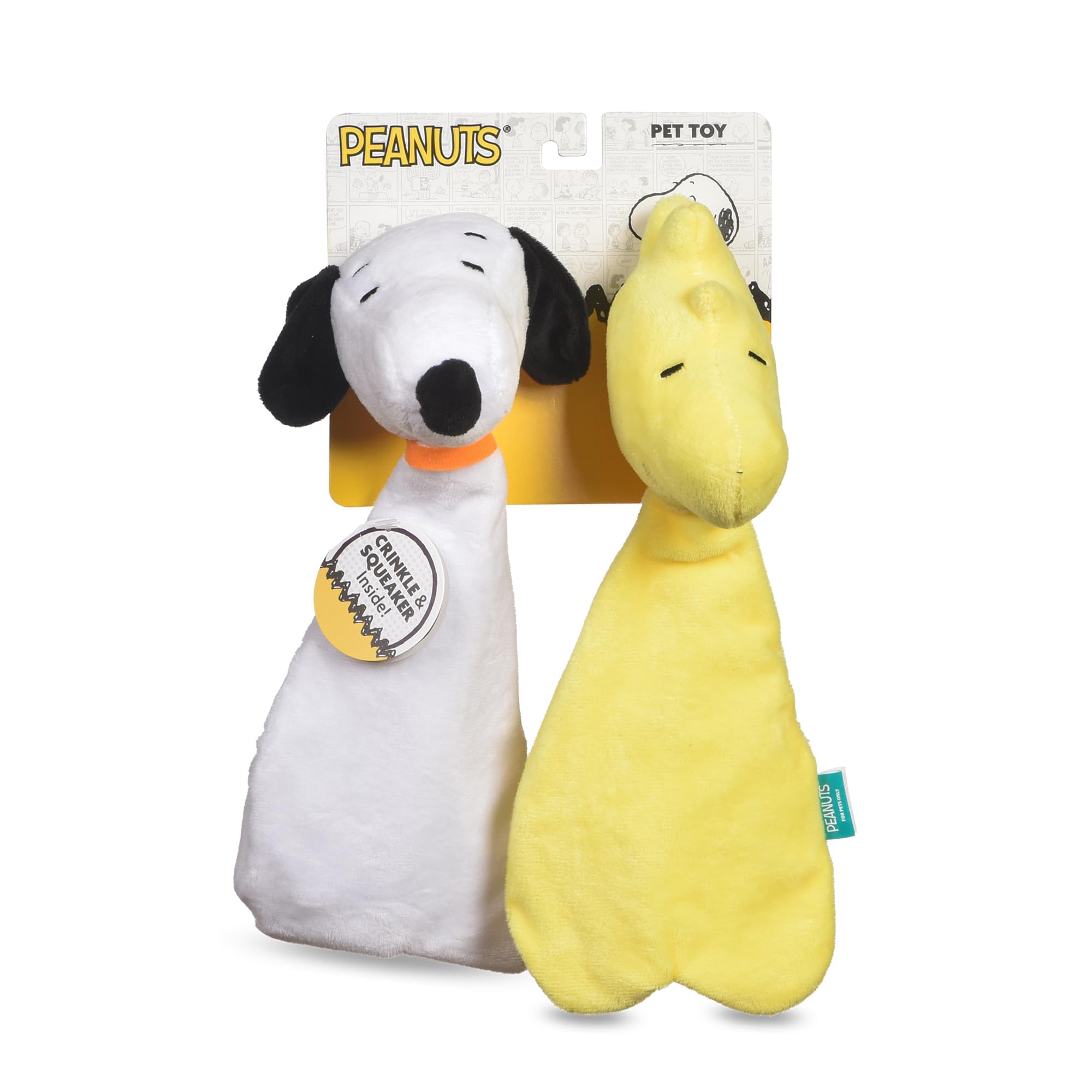 Amazon.com: Peanuts for Pets Snoopy & Woodstock Plush Dog Toy Set