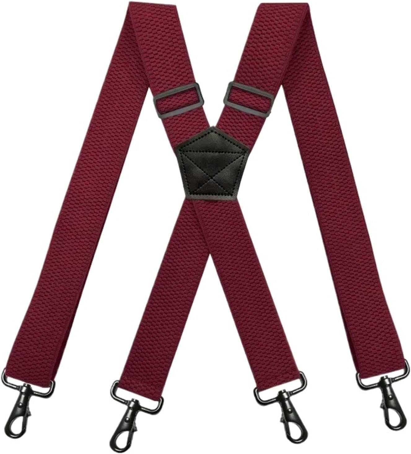 Tirantes elásticos vintage de 3,8 cm de ancho para hombre, en forma de X, ajustables, elásticos