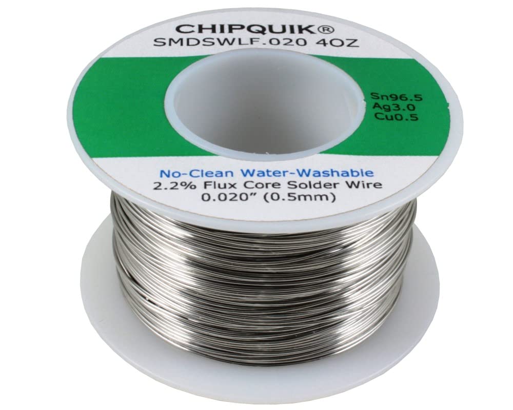 Chip Quik SMDSWLF.020 4OZ LF Solder Wire SAC 305 96.5Sn/3Ag/.5Cu no-Clean .020 4oz.