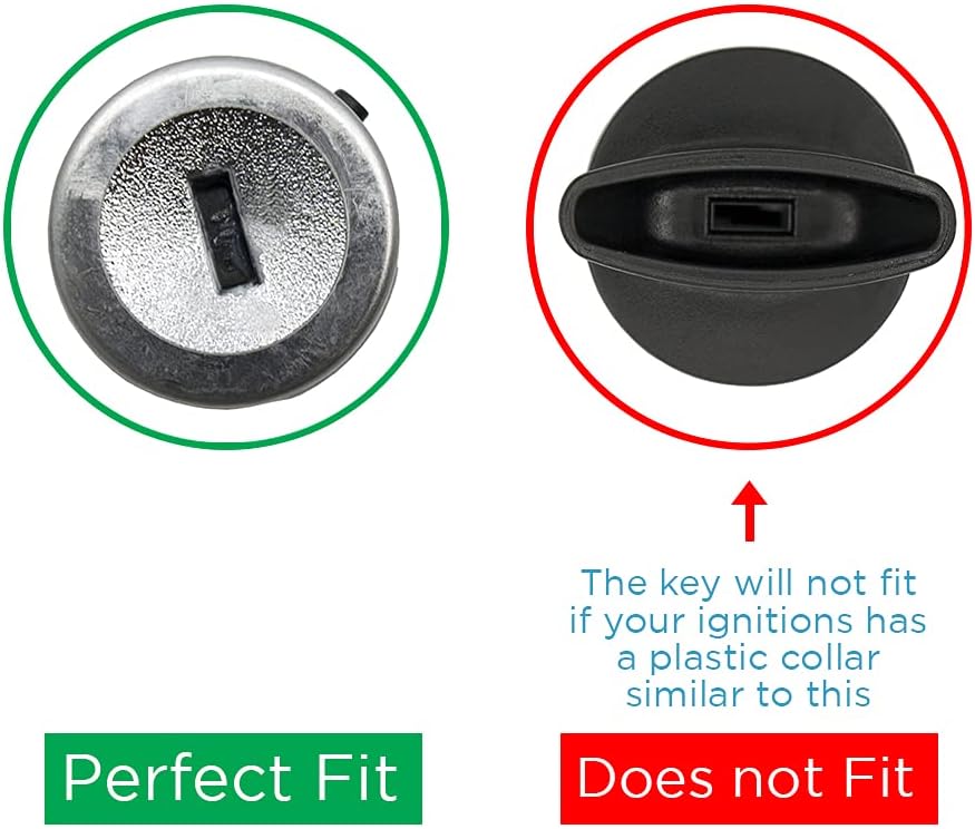 Keyless2Go Replacement for New Uncut Keyless Remote Head Key Fob Select Escape Explorer Focus Fusion That use OUCD6000022164-R8073 (2 Pack)