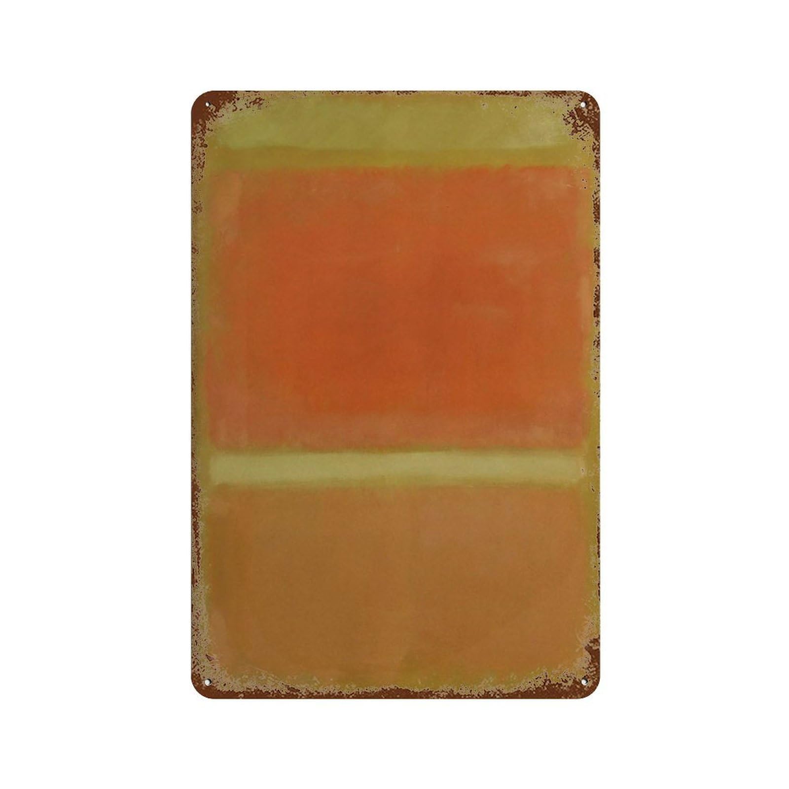 xiaoxiaoshen Mark Rothko Exhibition Modern Wall Decor Art Metal Tin Poster Modern Home Decor Art Home Bar Shop Decorations Vintage Sign 30x20cm