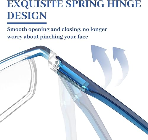 Miniatura 4 de LUFF 4 lentes de lectura anti-rayos azules lectores portátiles ultraligeros (1.25X)