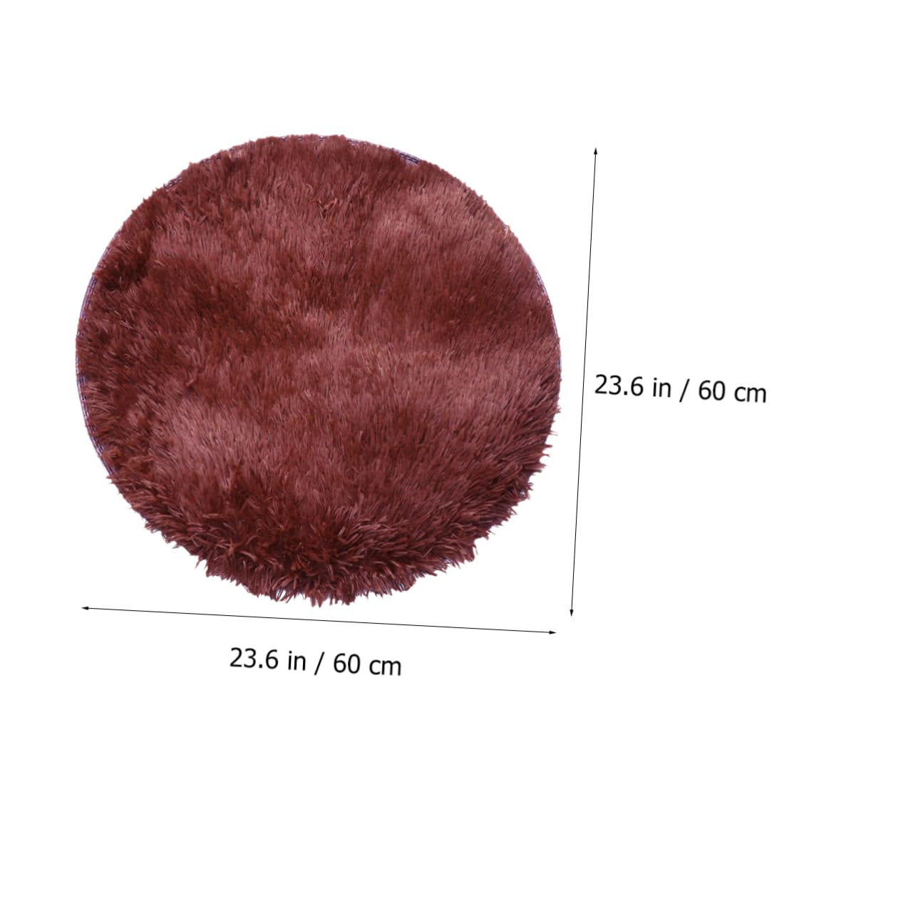 BESPORTBLE Warm Plush Dog Cushion Round Indoor Pet Pad for Winter Comfort Chic Design for Home Decor Sleeping Mat for Dogs and Pets