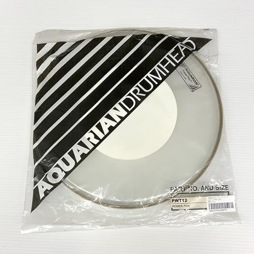 化粧箱無し■アクエリアン ドラムヘッド PWT クリアヘッド AQUARIAN (12インチ)