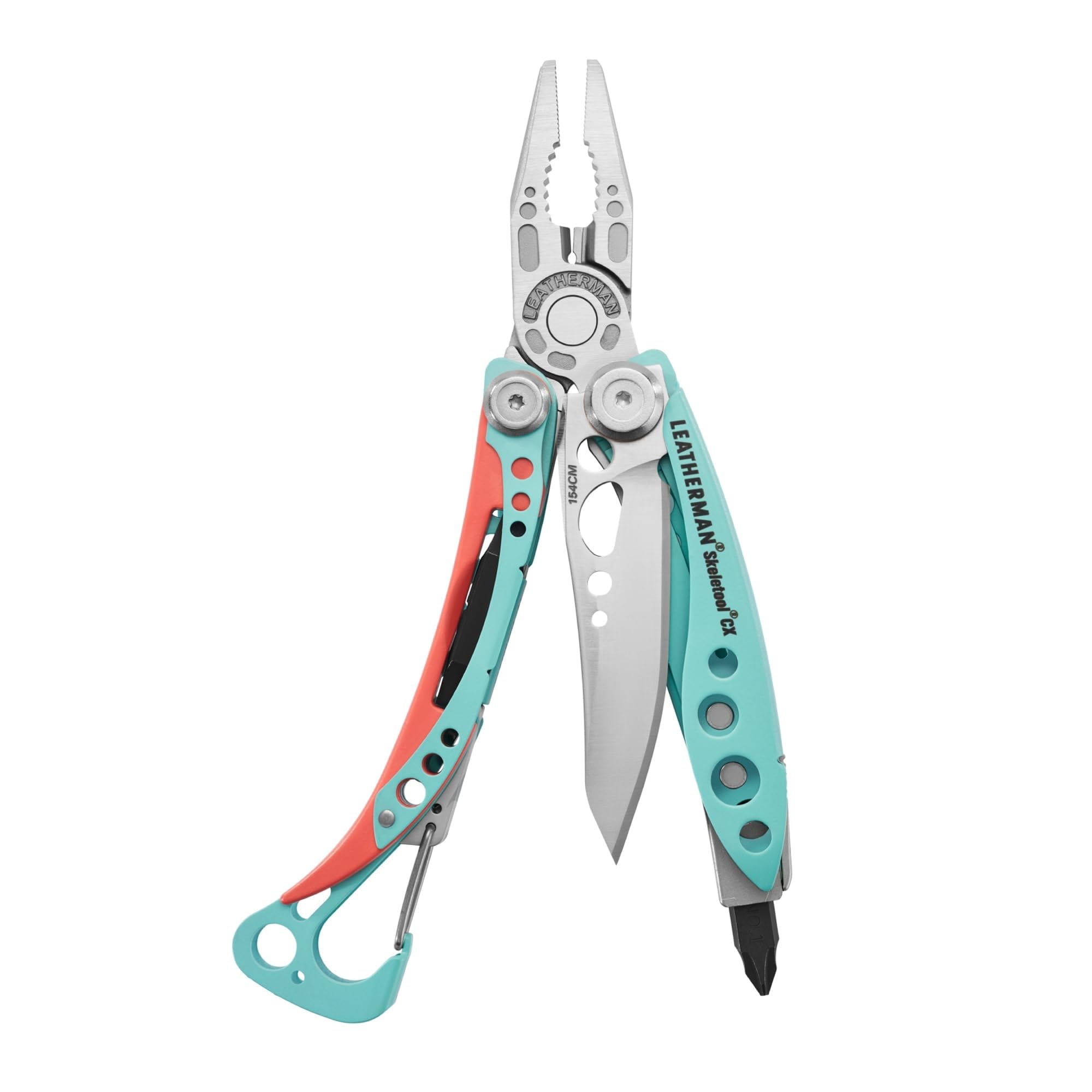 LEATHERMAN, Skeletool CX, 7-in-1 Lightweight, Minimalist Multi-Tool for Everyday Carry (EDC), Home, Garden & Outdoors, Paradise Blue