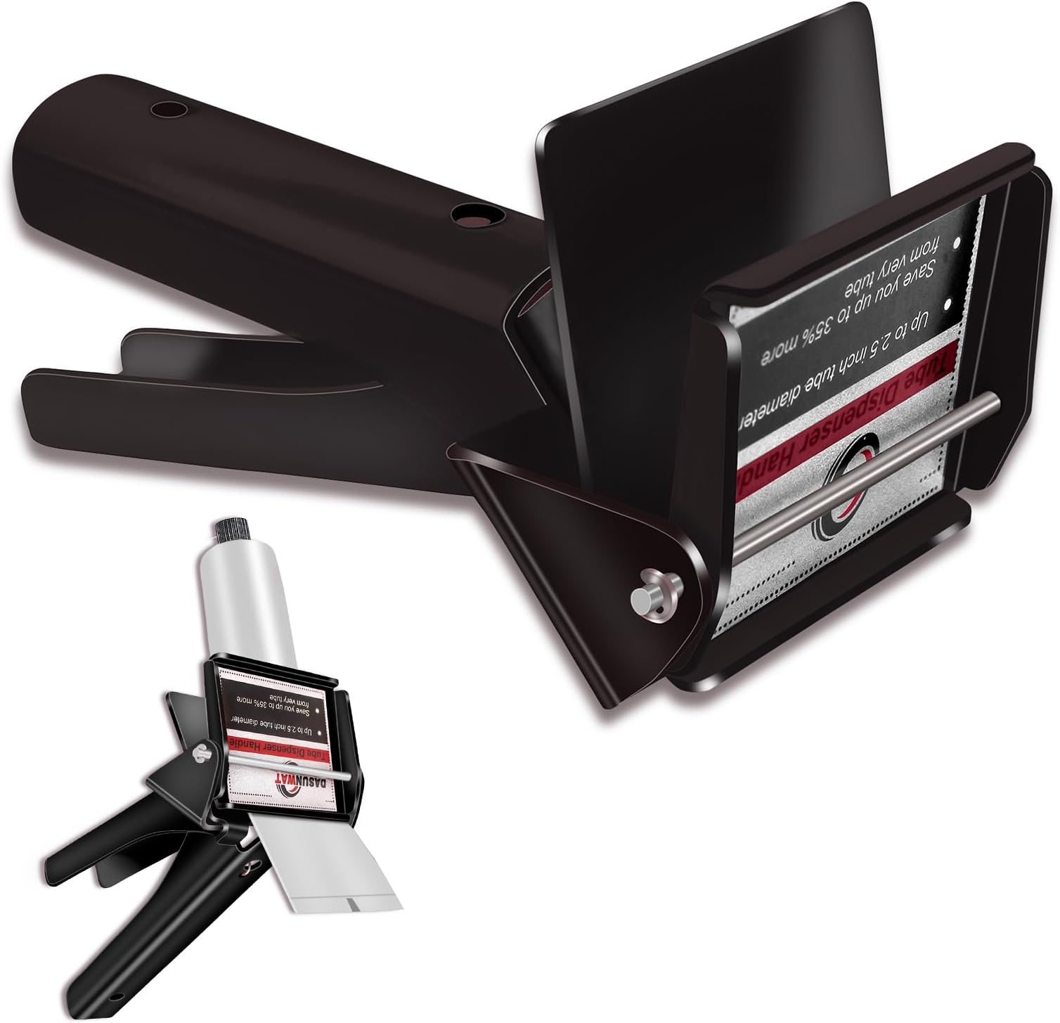 TYUJIGINE Tube Extrusion Tool - Efficient RTV and Silicone Dispenser that maximizes The use of All Material in The Tube and Prevents Material Waste(Black)