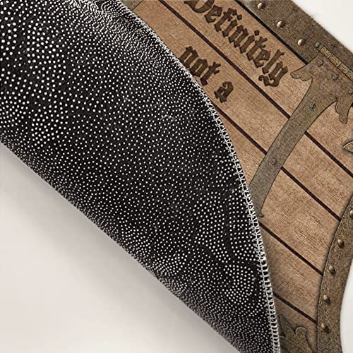 Gadgetstalk Vintage Funny Novelty Decorative Indoor Mat - Not A Trap Door - Gift For Family & Friend Halloween Door Mat Halloween Decorations Indoor Funny Birthday Gifts (36" X 24", Trap Door_Brown) #TOP5