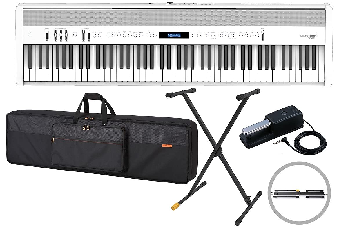 Amazon | Roland ローランド/FP-60X WH【純正ケースカバー CB-B88V2 ＋ 