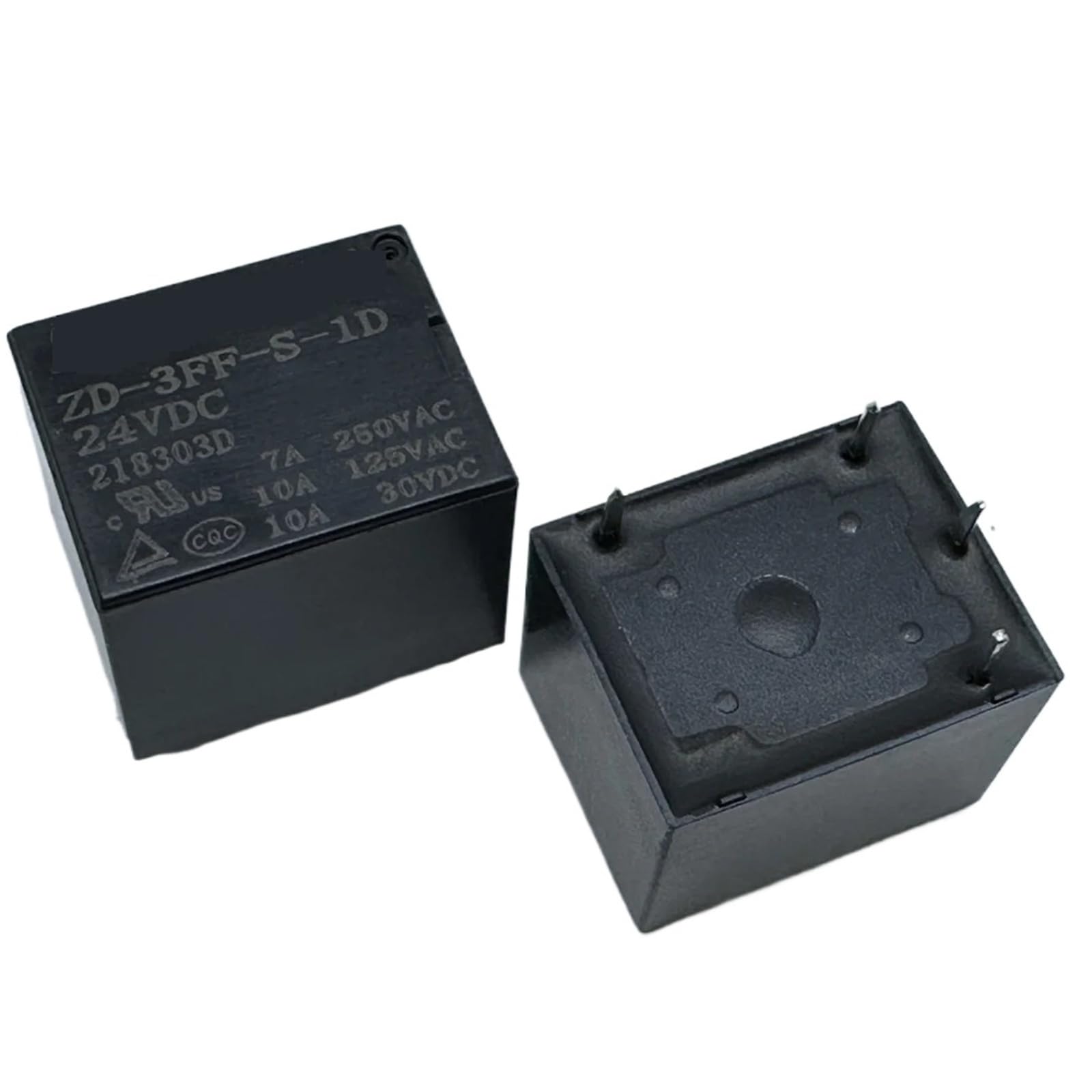 Relais 4 Broches ZD-3FF-S-1D 12V 24V CC T73B-10A commutateur miniature