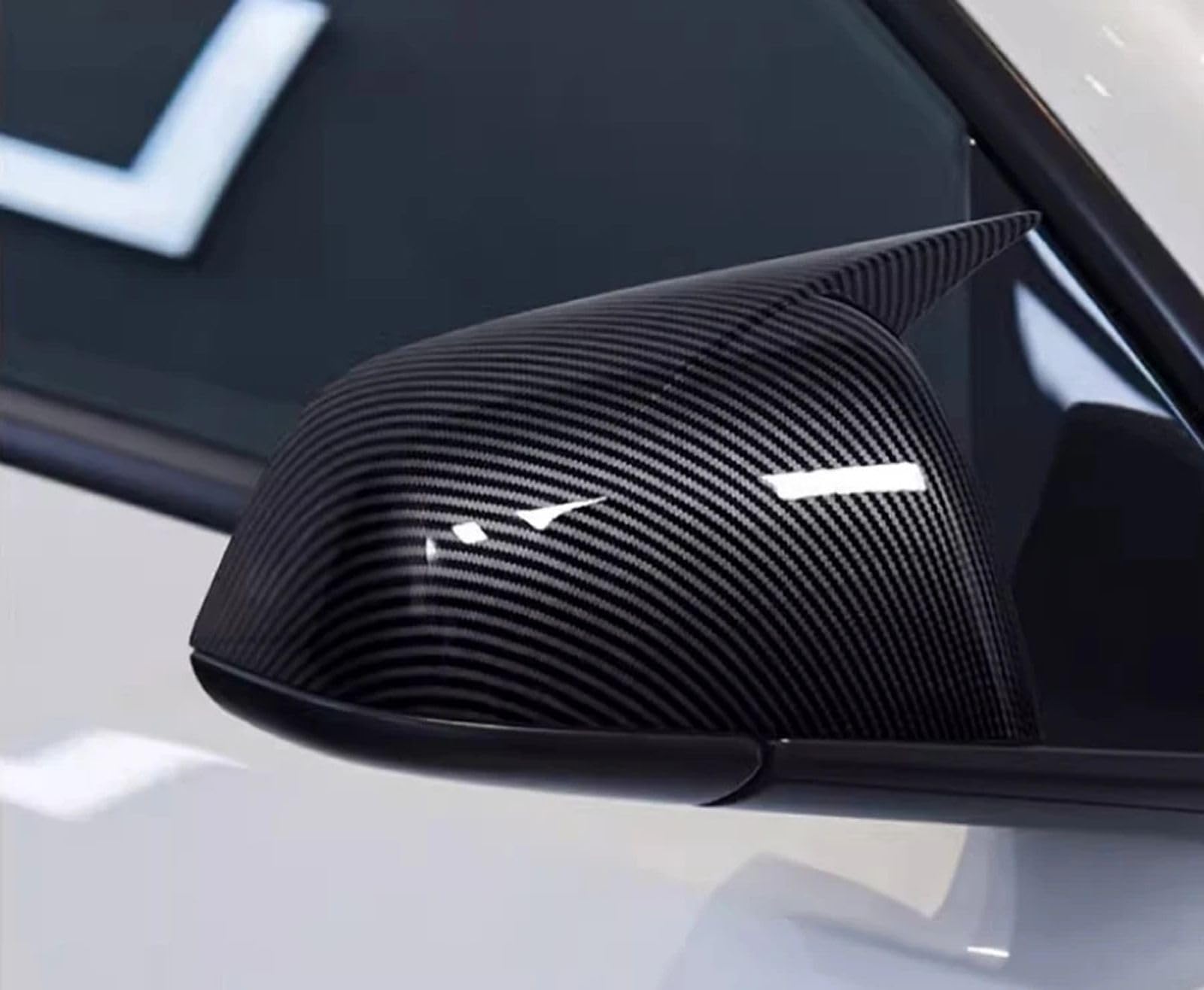 Dla Tesla Model Y Wklej Styl Osłona lusterka wstecznego Lusterka wsteczne Lusterka powłokowe Obudowa obudowy 1 para