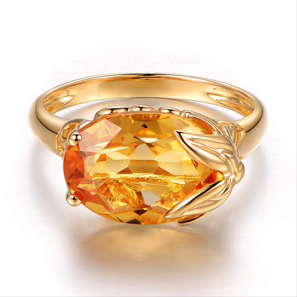 925 Ring für Damen, ovaler Topas-Edelsteinring, weiblicher Schmuck, Verlobung, Jahrestag, Party