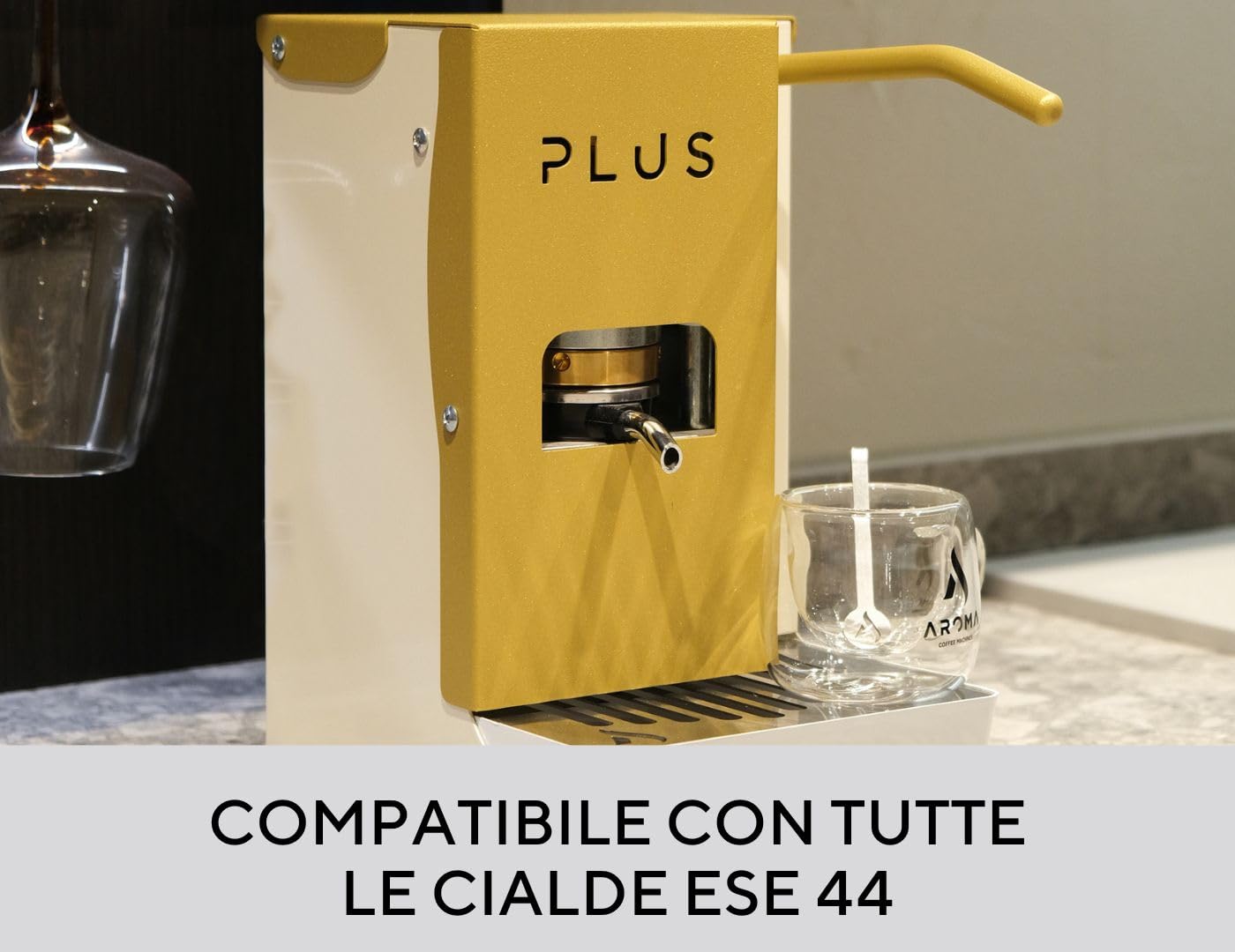 Aroma Plus Gold Avorio, Macchina caffè espresso cialde ESE 44