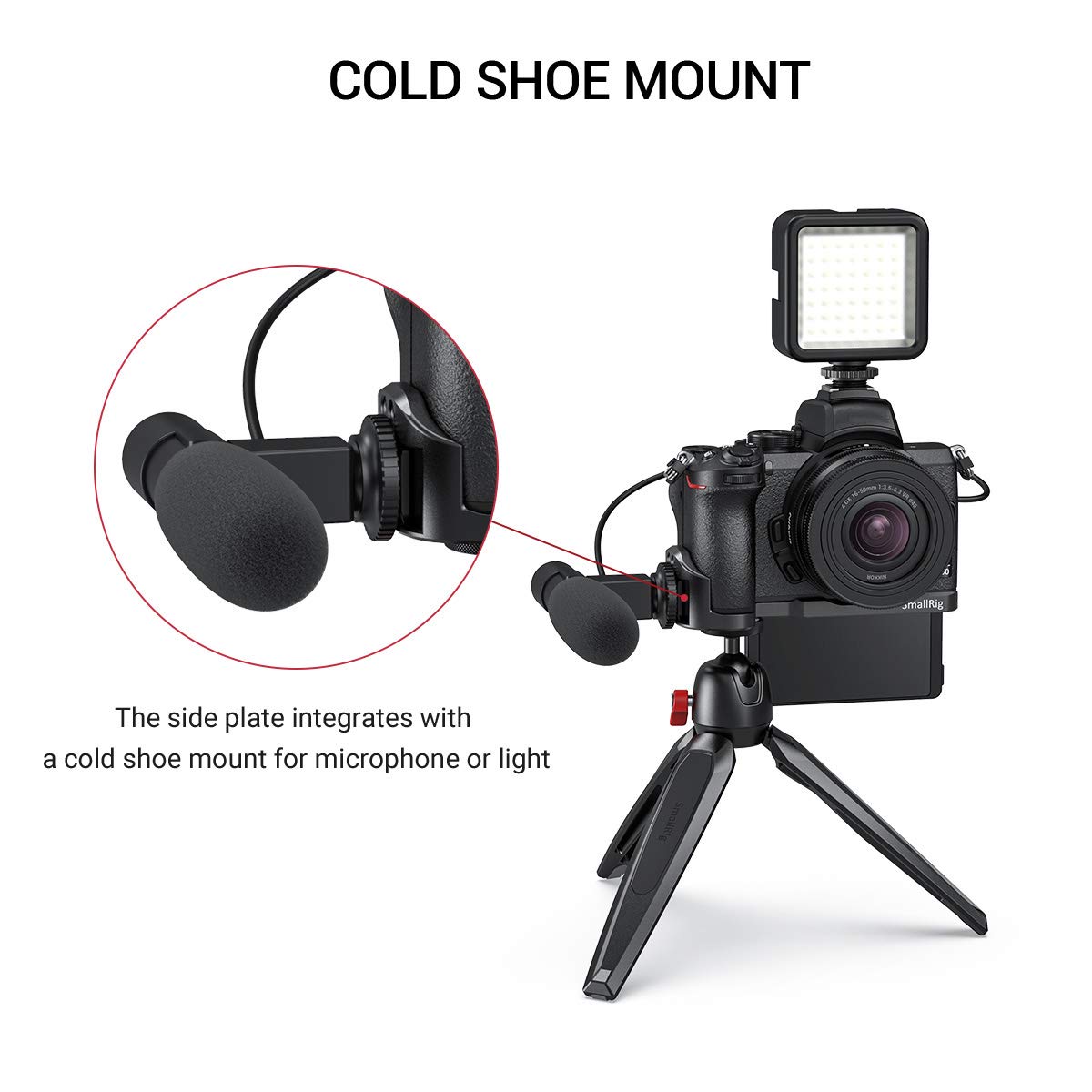 Smallrig Vlogging Mounting Plate For Nikon Z50 Camera Lcn2525