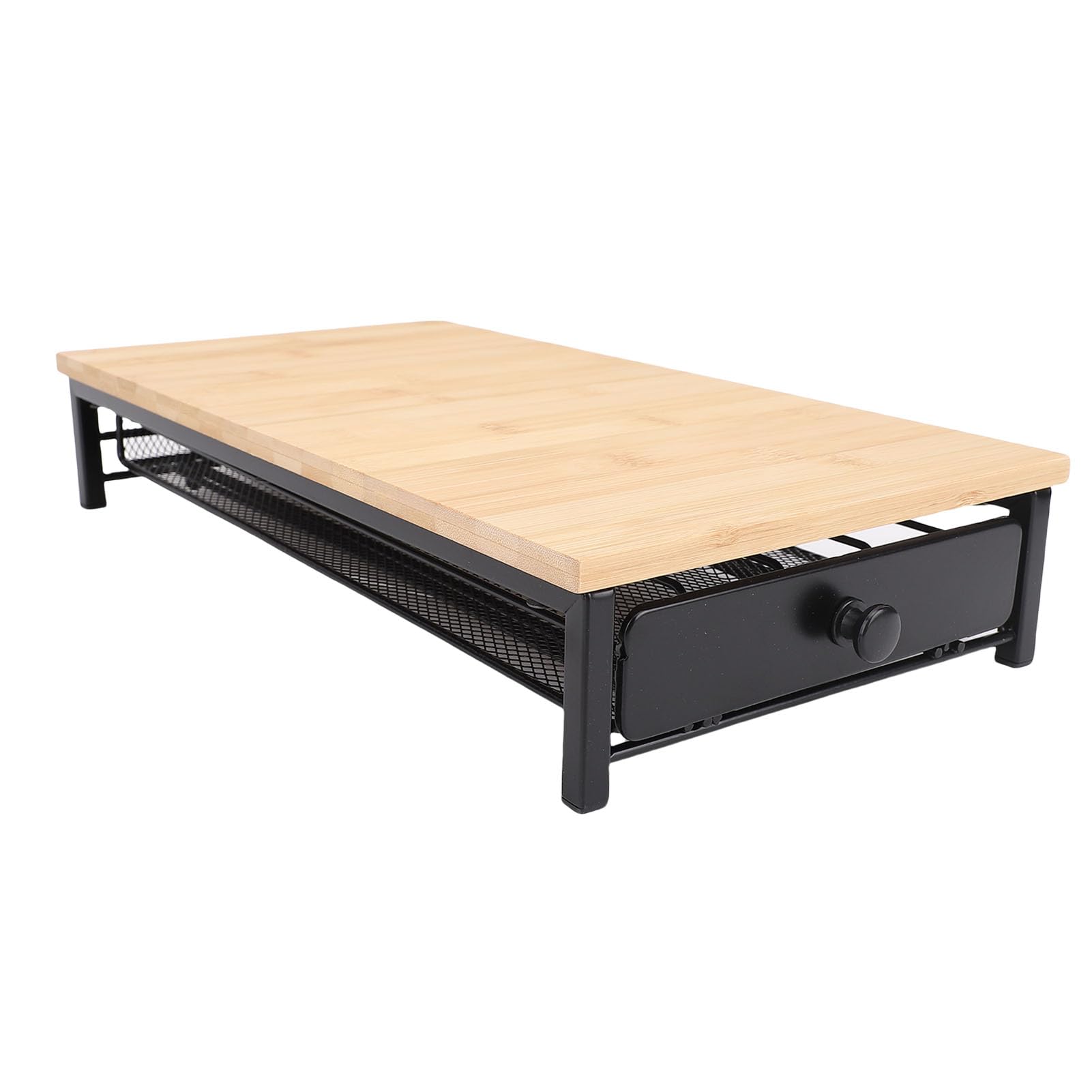Organizador de Cajones para Cápsulas de café, Estante de Almacenamiento de Metal y Madera con Capacidad para 40 Cápsulas, Diseño que Ahorra Espacio en la Encimera para Cocina de Oficina en