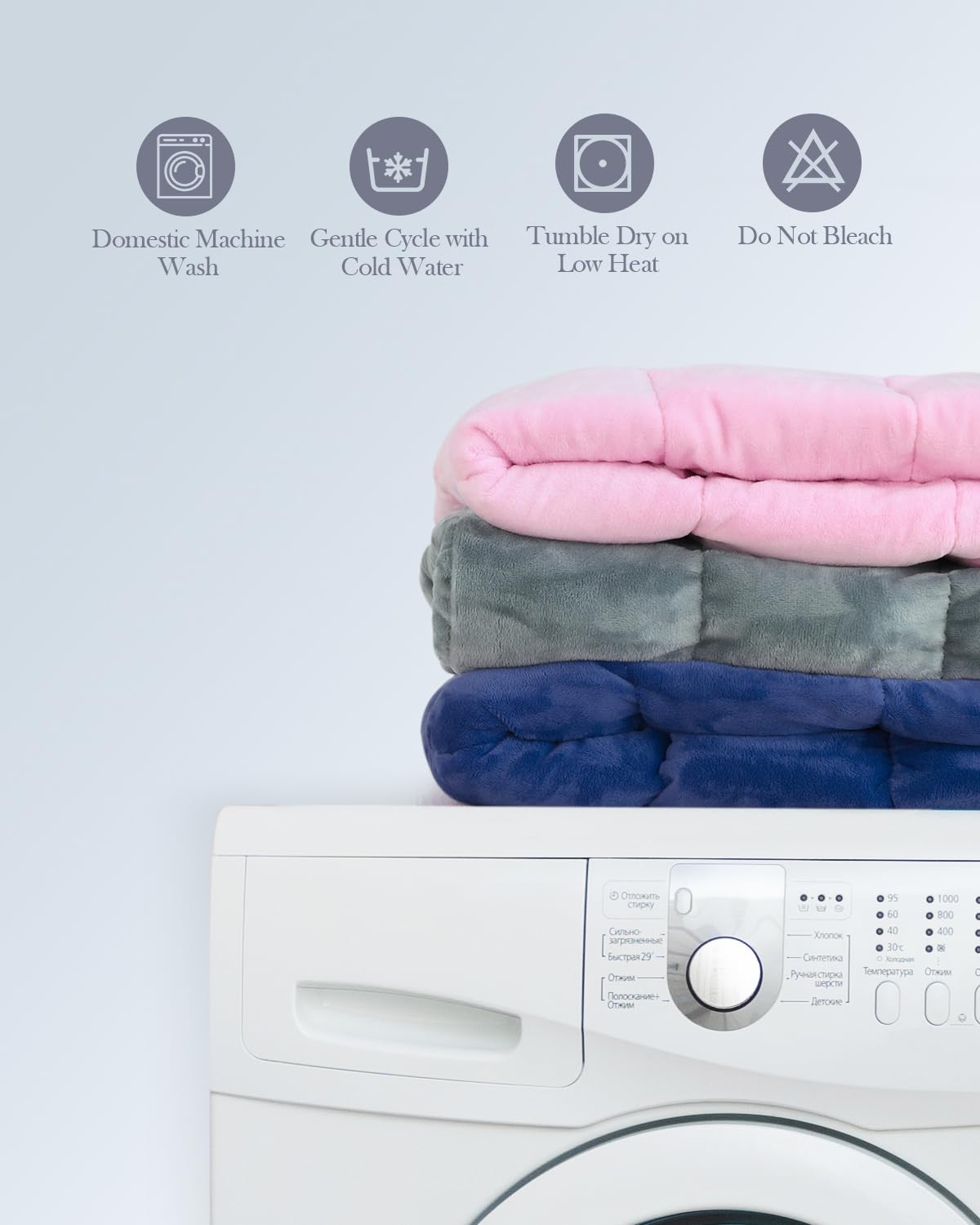Gentle Cycle Washing Machine Weighted Blanket Weighted Blankets