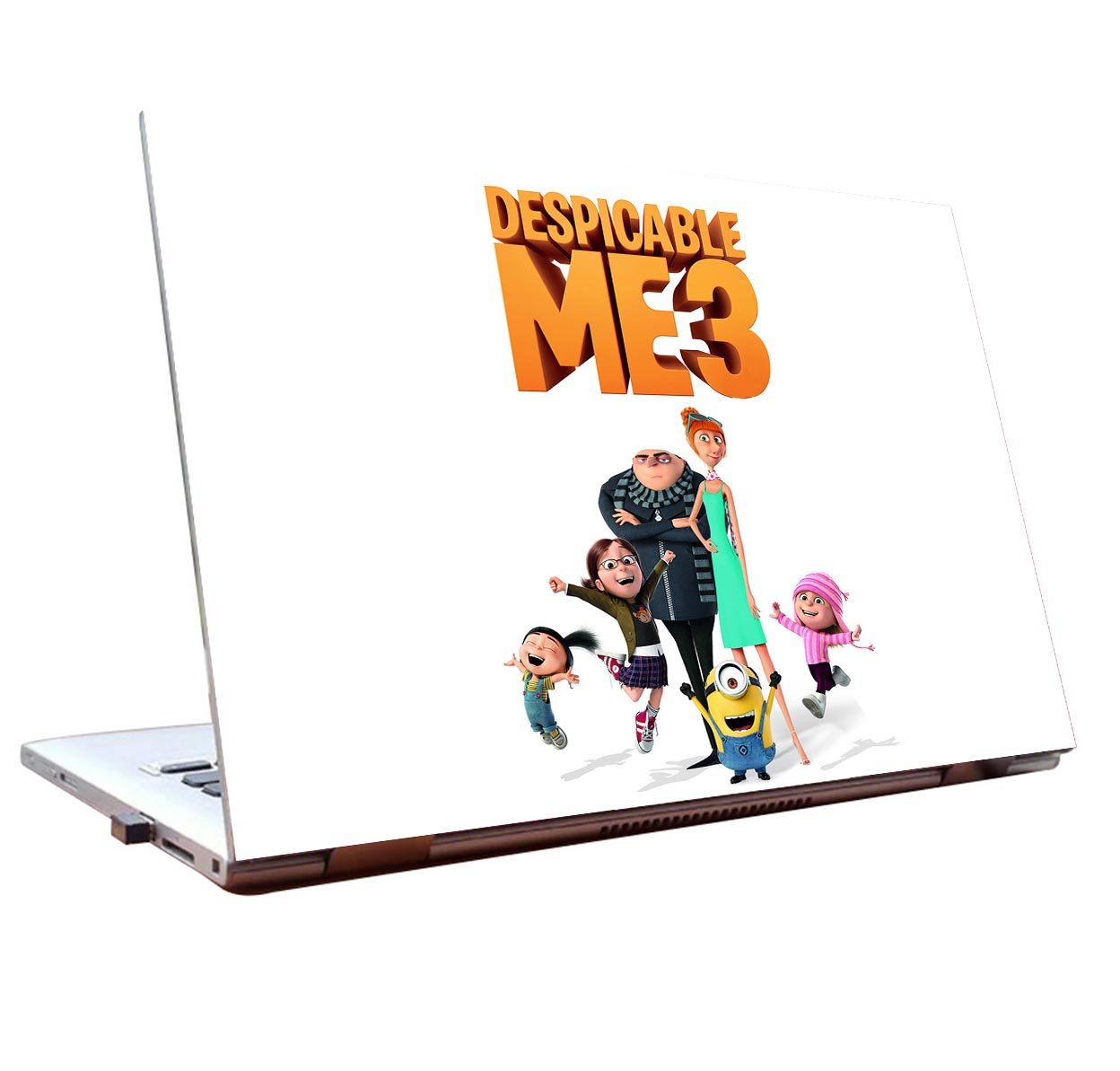 Tamatina Laptop Skins 14 inch - Despicable Me 3 - Felonious Gru & Lucy Wilde - Hollywood Movies - HD Quality