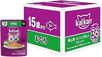 Amazon | カルカン パウチ 15歳から 60g×36袋 まぐろ シニア 高齢期
