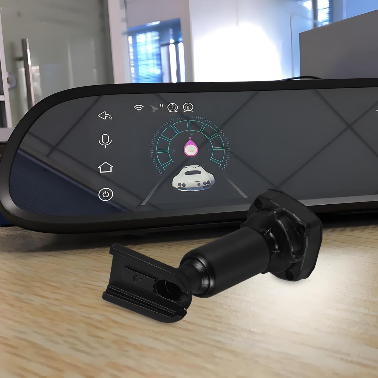 GLEAVI Adjustable Rear View Mirror Mount for Dash Cam Enhanced Vehicle Security Easy Installation Versatile Mirror Bracket for Various Car Models Reliable Automotive Accessory