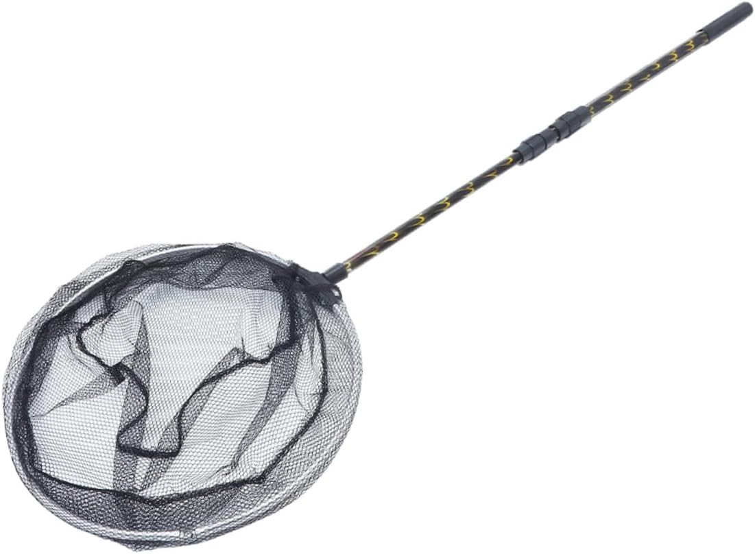 Extendable Handle Fish Net Large Pool Skimmer Net for Fish Tank Replacement Nonslip Maintenance